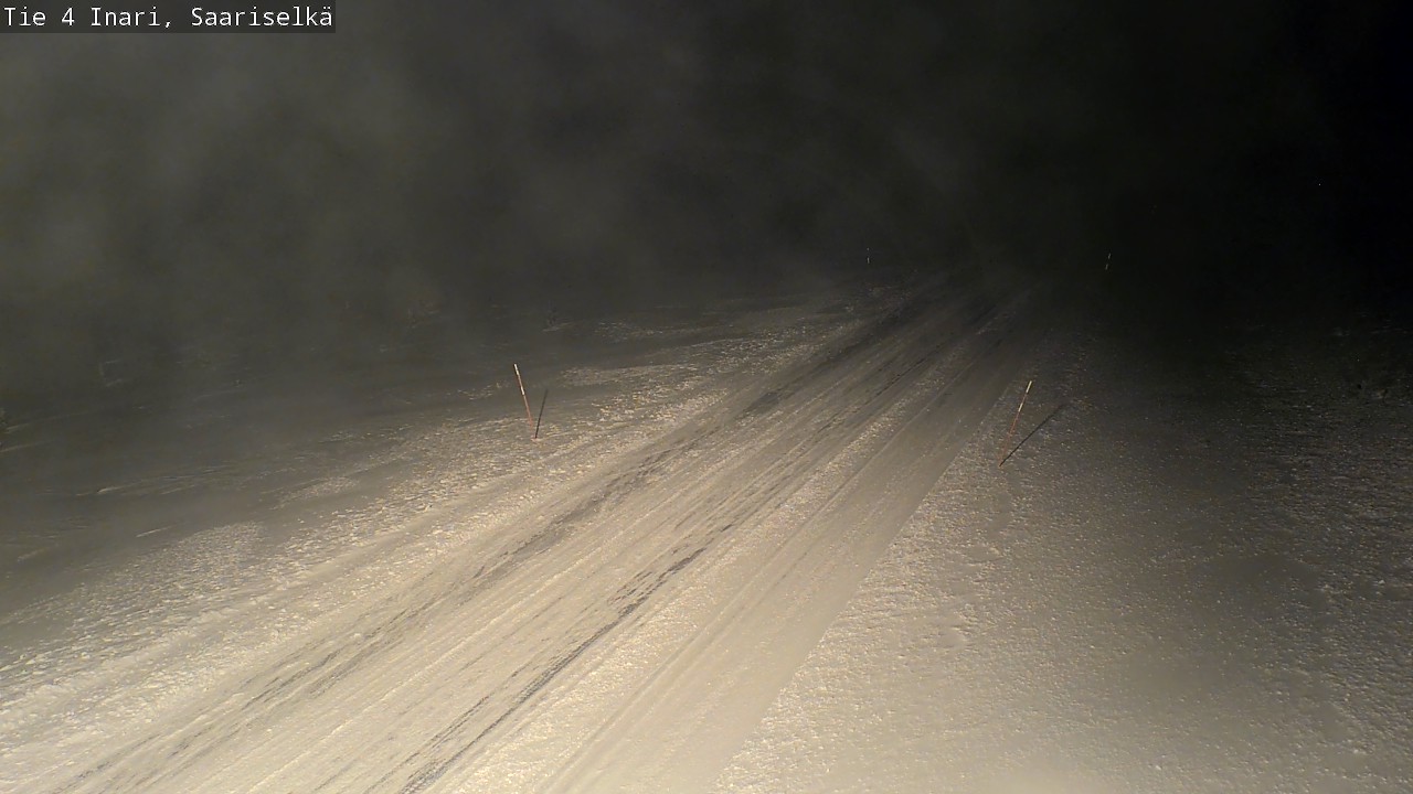 Weather Camera Image Road 4 Inari, Saariselkä, Kaunispää, Inari, Lappi