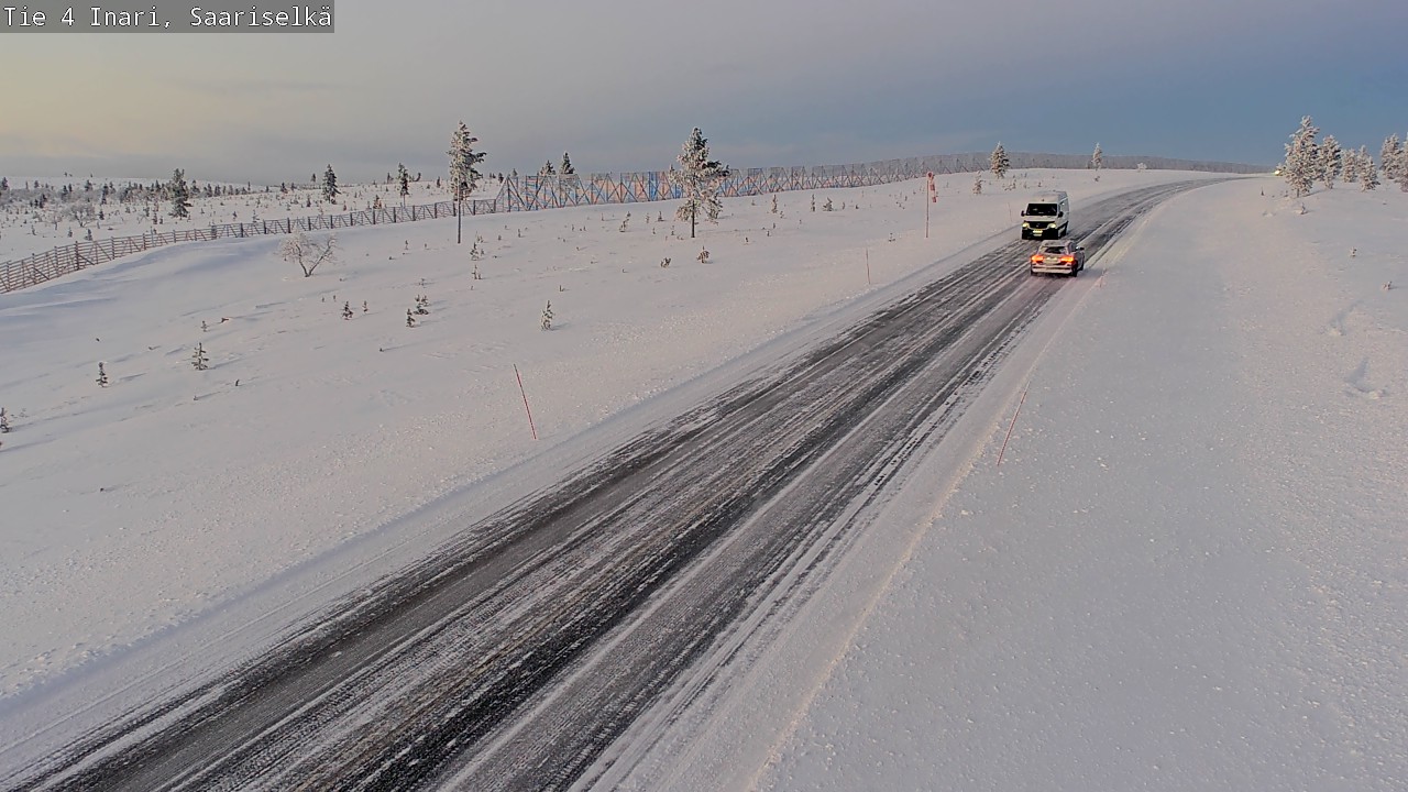 Weather Camera Image Väg 4 Enare, Saariselkä, Kaunispää, Inari, Lappi