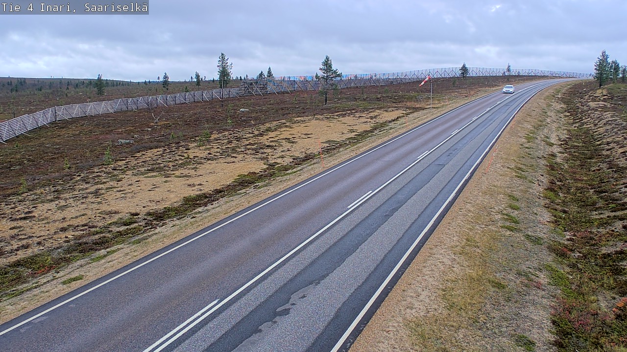 Weather Camera Image Väg 4 Enare, Saariselkä, Kaunispää, Inari, Lappi