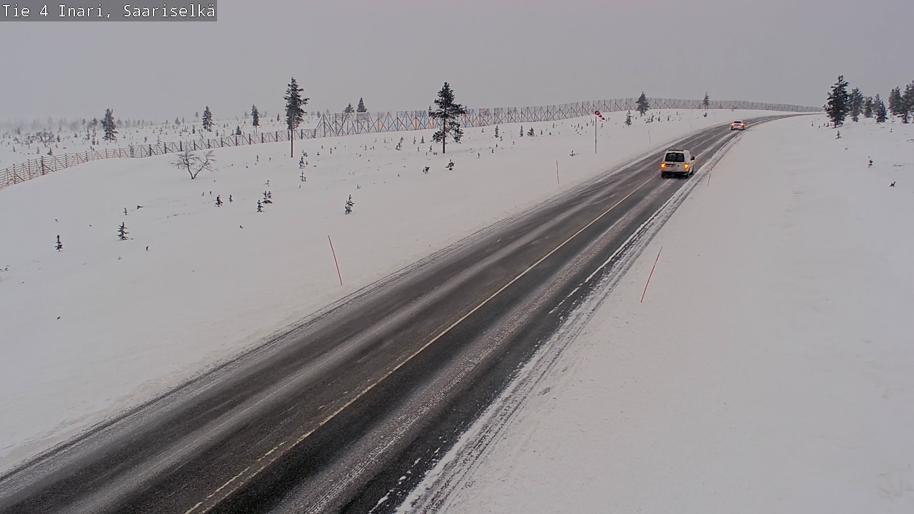 Kelikamerat Kuva Tie 4 Inari, Saariselkä, Kaunispää, Inari, Lappi