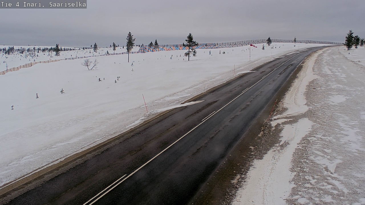 Weather Camera Image Road 4 Inari, Saariselkä, Kaunispää, Inari, Lappi