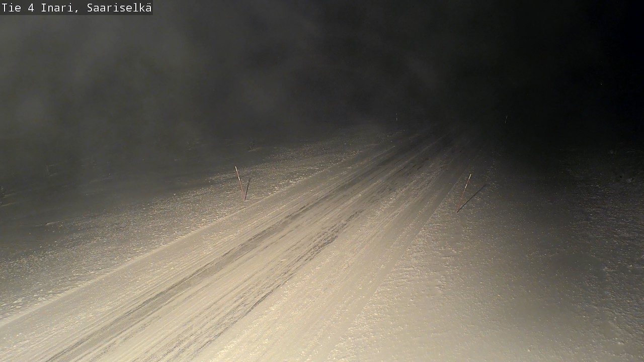 Weather Camera Image Road 4 Inari, Saariselkä, Kaunispää, Inari, Lappi