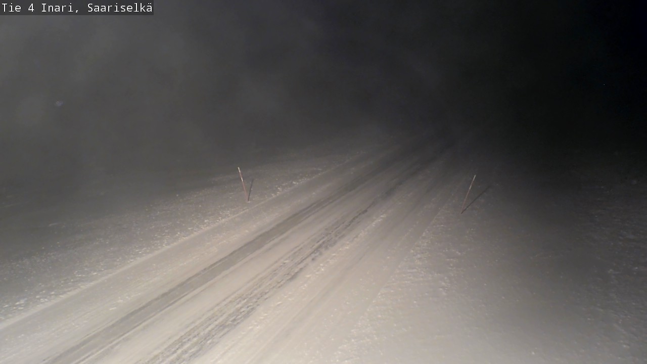 Weather Camera Image Road 4 Inari, Saariselkä, Kaunispää, Inari, Lappi