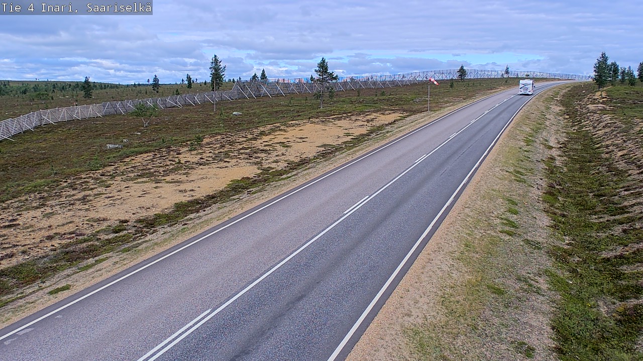 Weather Camera Image Road 4 Inari, Saariselkä, Kaunispää, Inari, Lappi