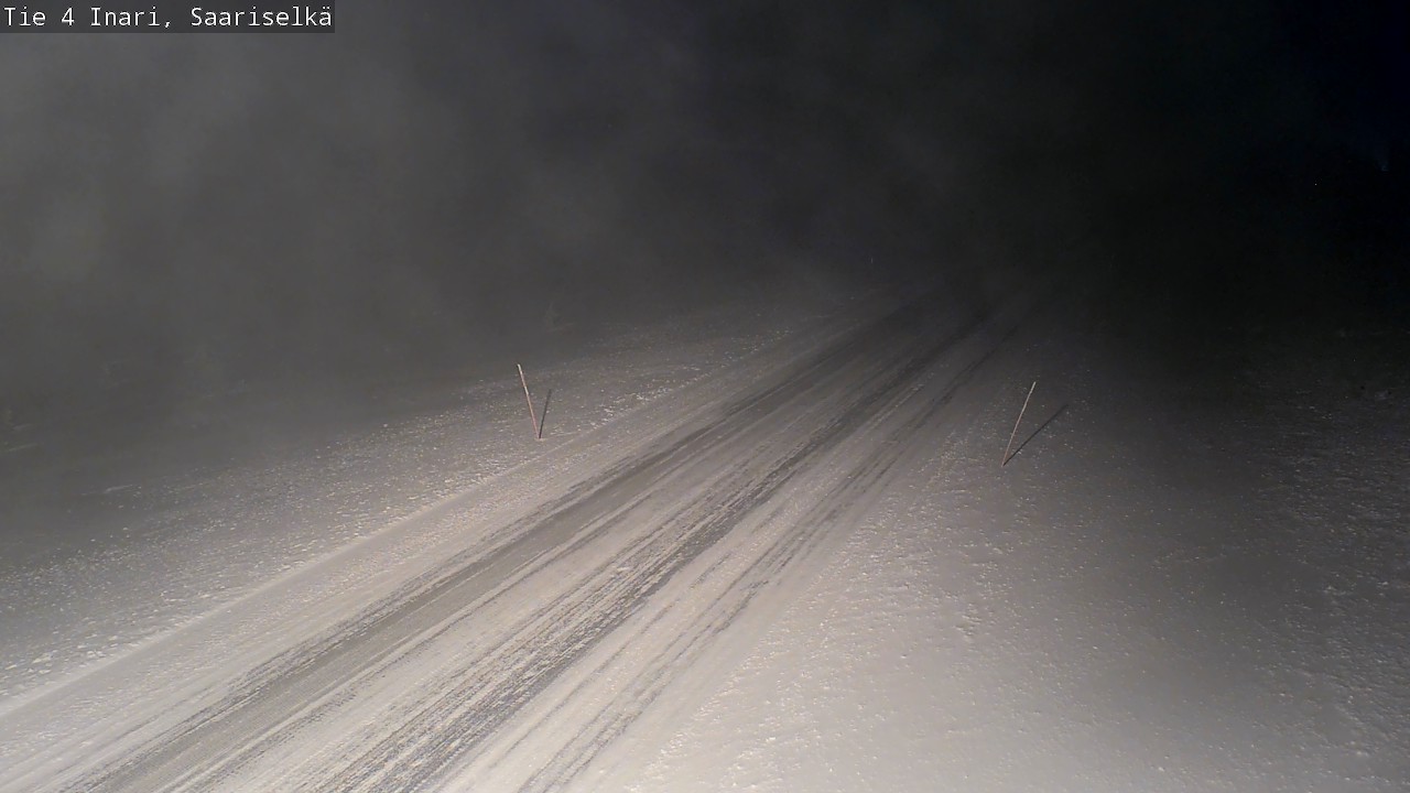 Weather Camera Image Road 4 Inari, Saariselkä, Kaunispää, Inari, Lappi