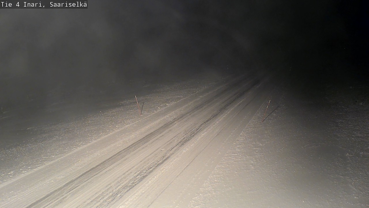 Weather Camera Image Road 4 Inari, Saariselkä, Kaunispää, Inari, Lappi