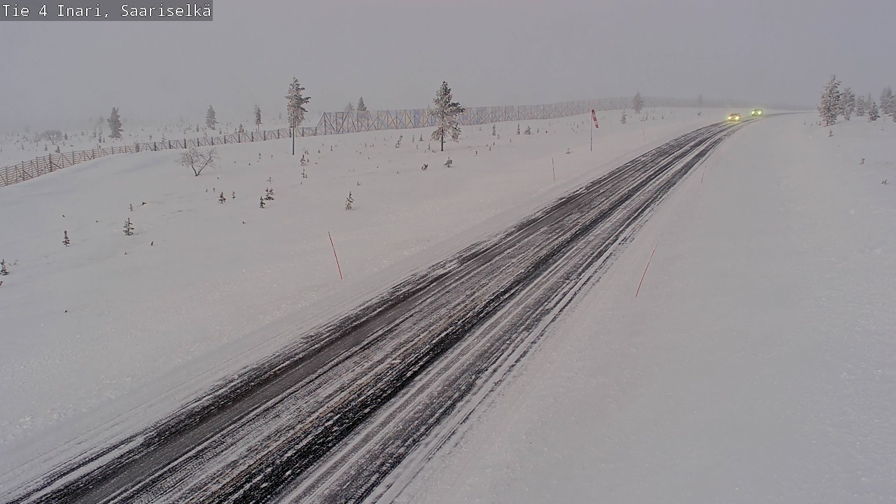 Weather Camera Image Väg 4 Enare, Saariselkä, Kaunispää, Inari, Lappi