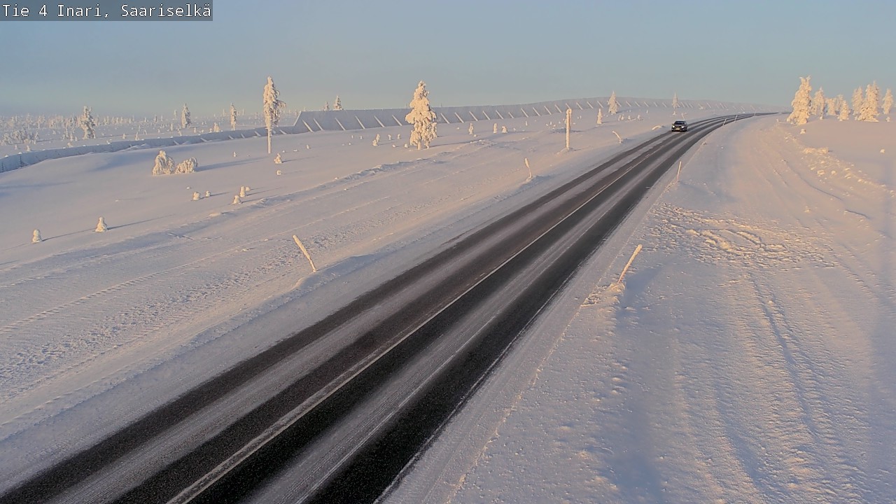 Weather Camera Image Road 4 Inari, Saariselkä, Kaunispää, Inari, Lappi
