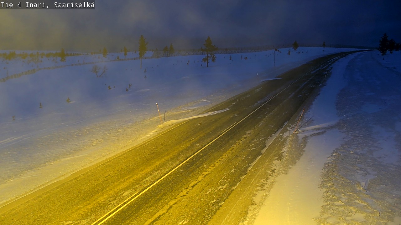 Kelikamerat Kuva Tie 4 Inari, Saariselkä, Kaunispää, Inari, Lappi