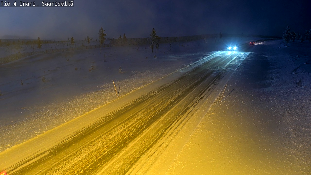 Weather Camera Image Väg 4 Enare, Saariselkä, Kaunispää, Inari, Lappi