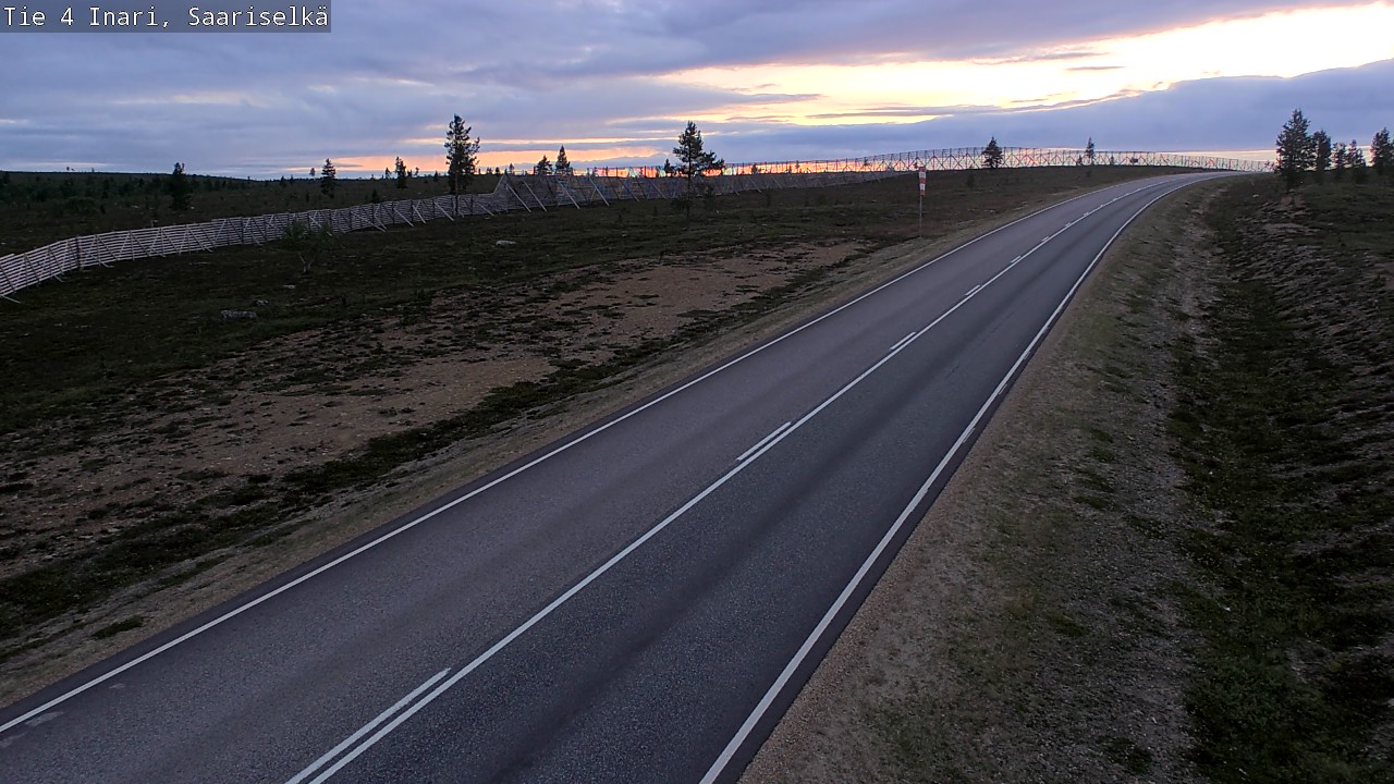 Kelikamerat Kuva Tie 4 Inari, Saariselkä, Kaunispää, Inari, Lappi