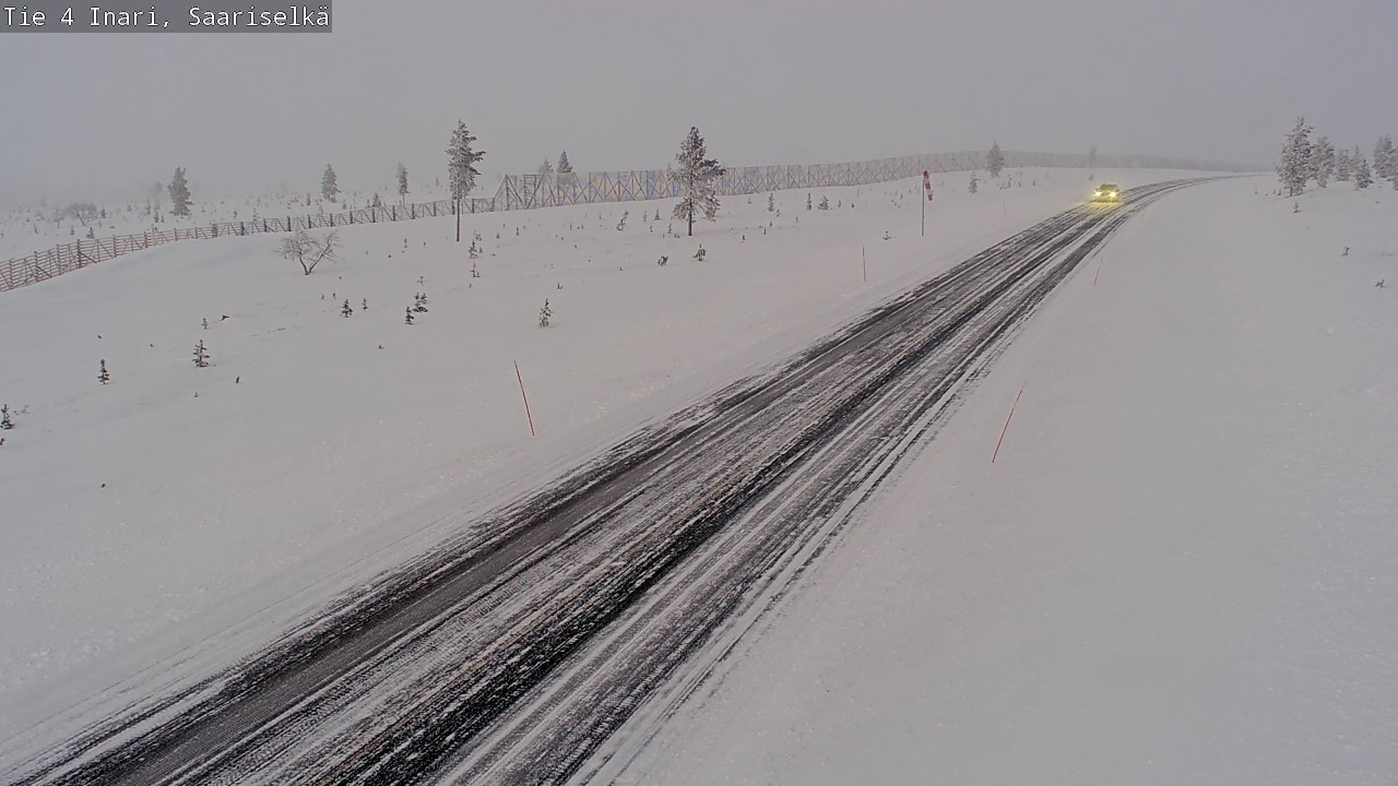 Weather Camera Image Väg 4 Enare, Saariselkä, Kaunispää, Inari, Lappi