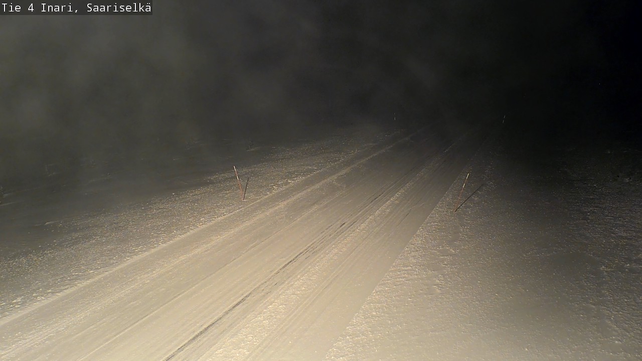 Weather Camera Image Road 4 Inari, Saariselkä, Kaunispää, Inari, Lappi