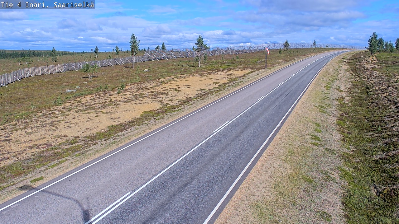 Weather Camera Image Road 4 Inari, Saariselkä, Kaunispää, Inari, Lappi
