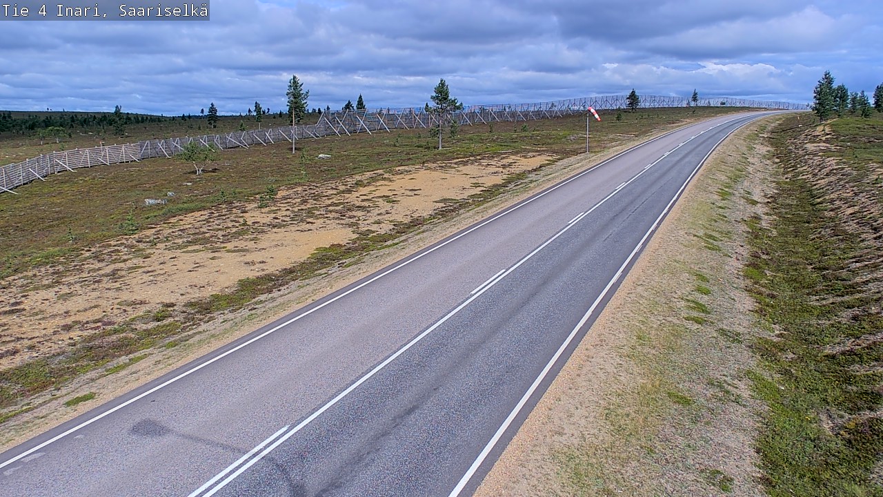 Weather Camera Image Road 4 Inari, Saariselkä, Kaunispää, Inari, Lappi