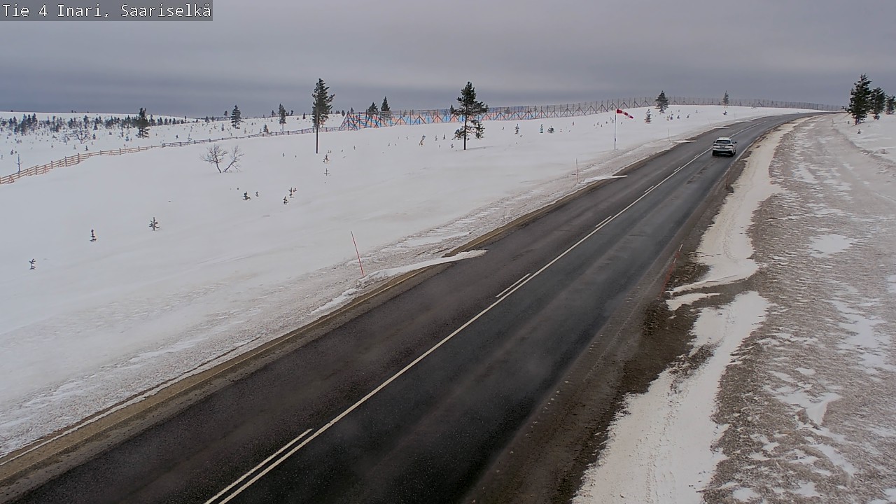 Weather Camera Image Road 4 Inari, Saariselkä, Kaunispää, Inari, Lappi