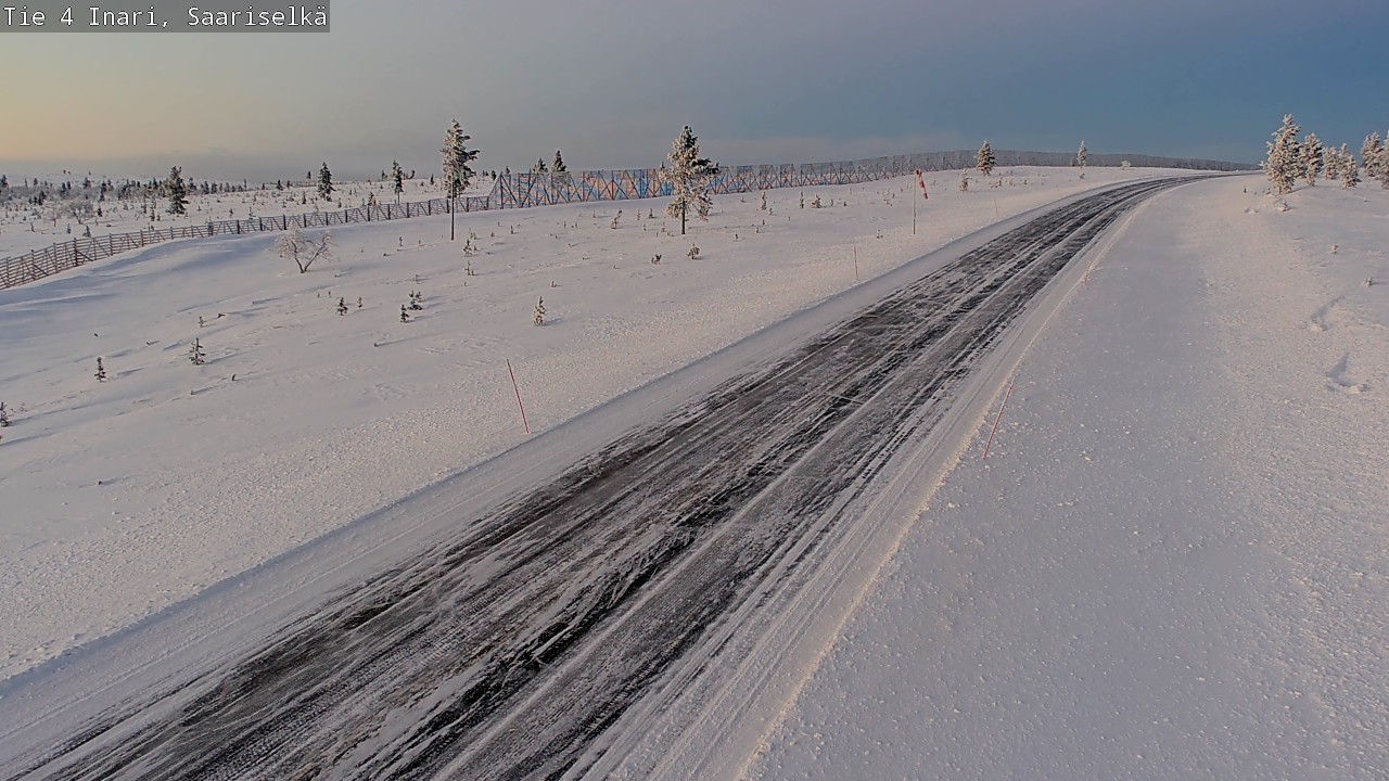 Weather Camera Image Väg 4 Enare, Saariselkä, Kaunispää, Inari, Lappi