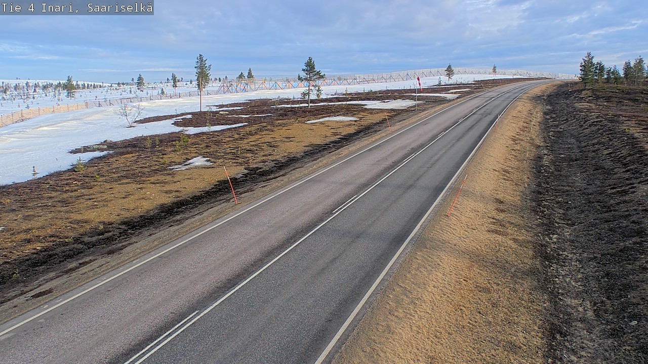 Weather Camera Image Road 4 Inari, Saariselkä, Kaunispää, Inari, Lappi