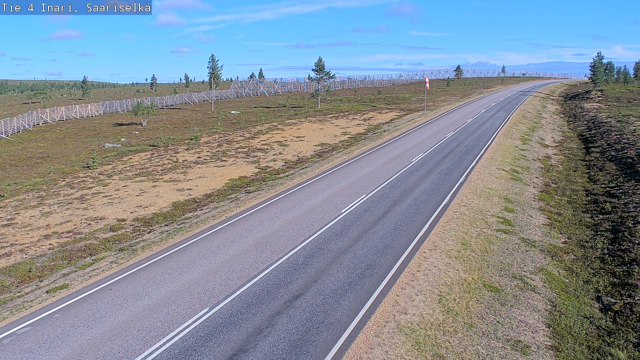 Weather Camera Image Road 4 Inari, Saariselkä, Kaunispää, Inari, Lappi