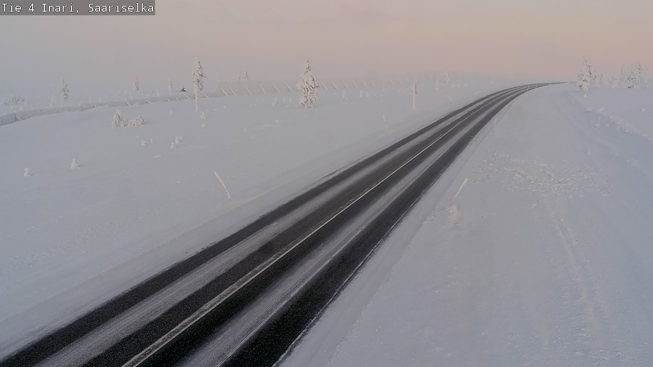 Weather Camera Image Road 4 Inari, Saariselkä, Kaunispää, Inari, Lappi