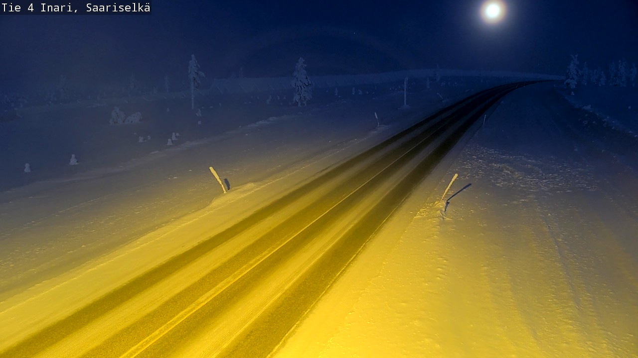 Kelikamerat Kuva Tie 4 Inari, Saariselkä, Kaunispää, Inari, Lappi