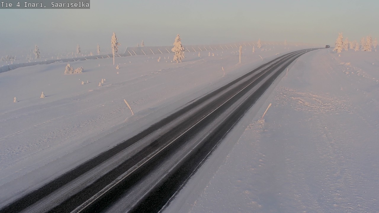 Weather Camera Image Road 4 Inari, Saariselkä, Kaunispää, Inari, Lappi