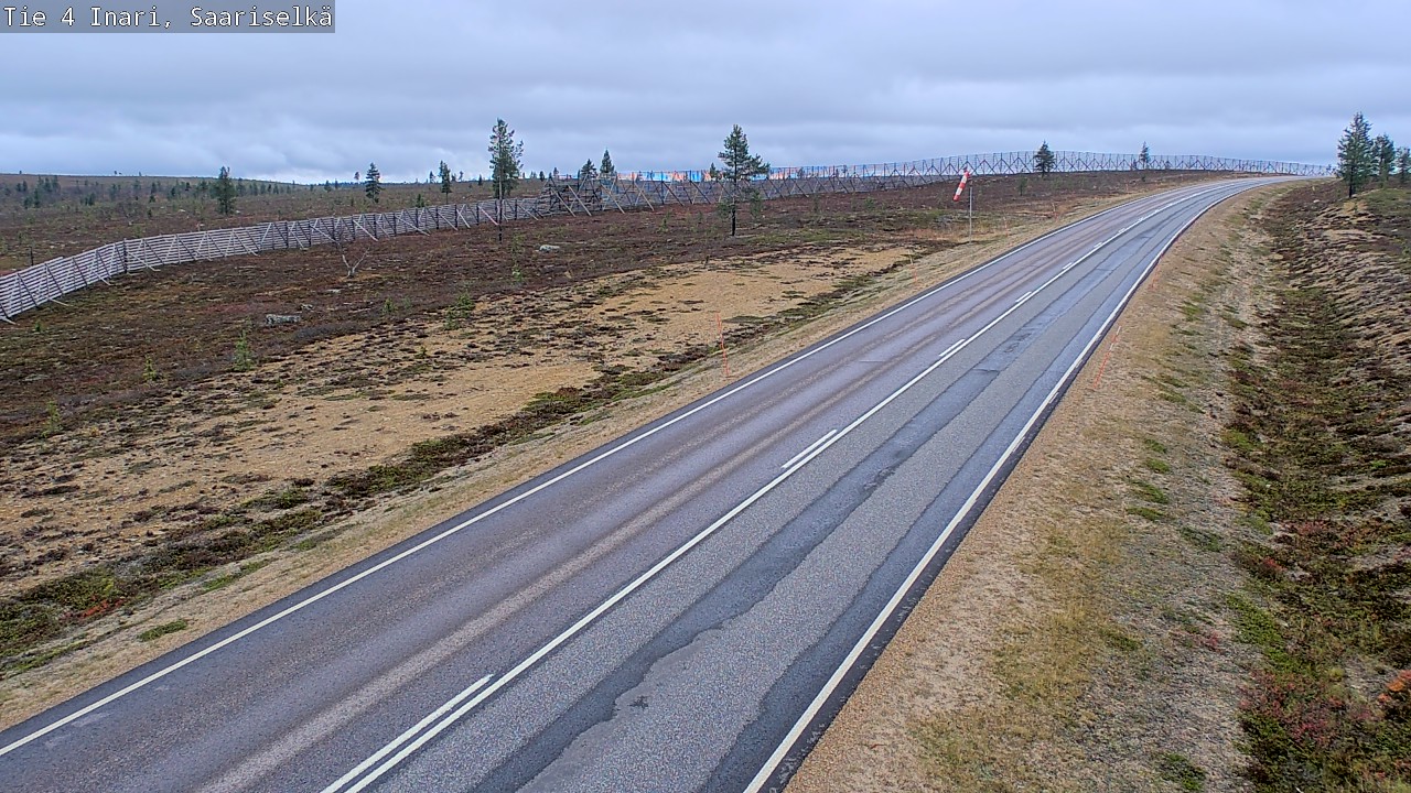 Weather Camera Image Väg 4 Enare, Saariselkä, Kaunispää, Inari, Lappi