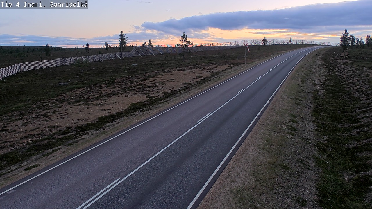 Kelikamerat Kuva Tie 4 Inari, Saariselkä, Kaunispää, Inari, Lappi