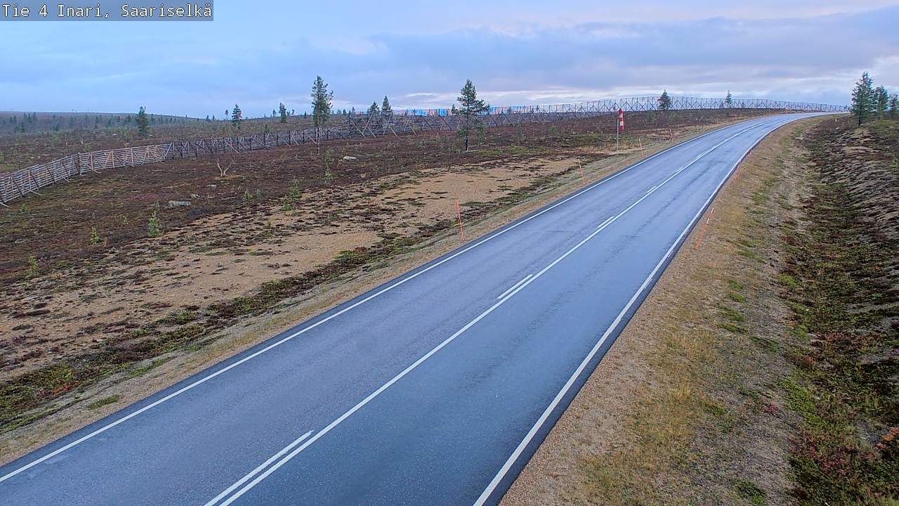 Weather Camera Image Road 4 Inari, Saariselkä, Kaunispää, Inari, Lappi
