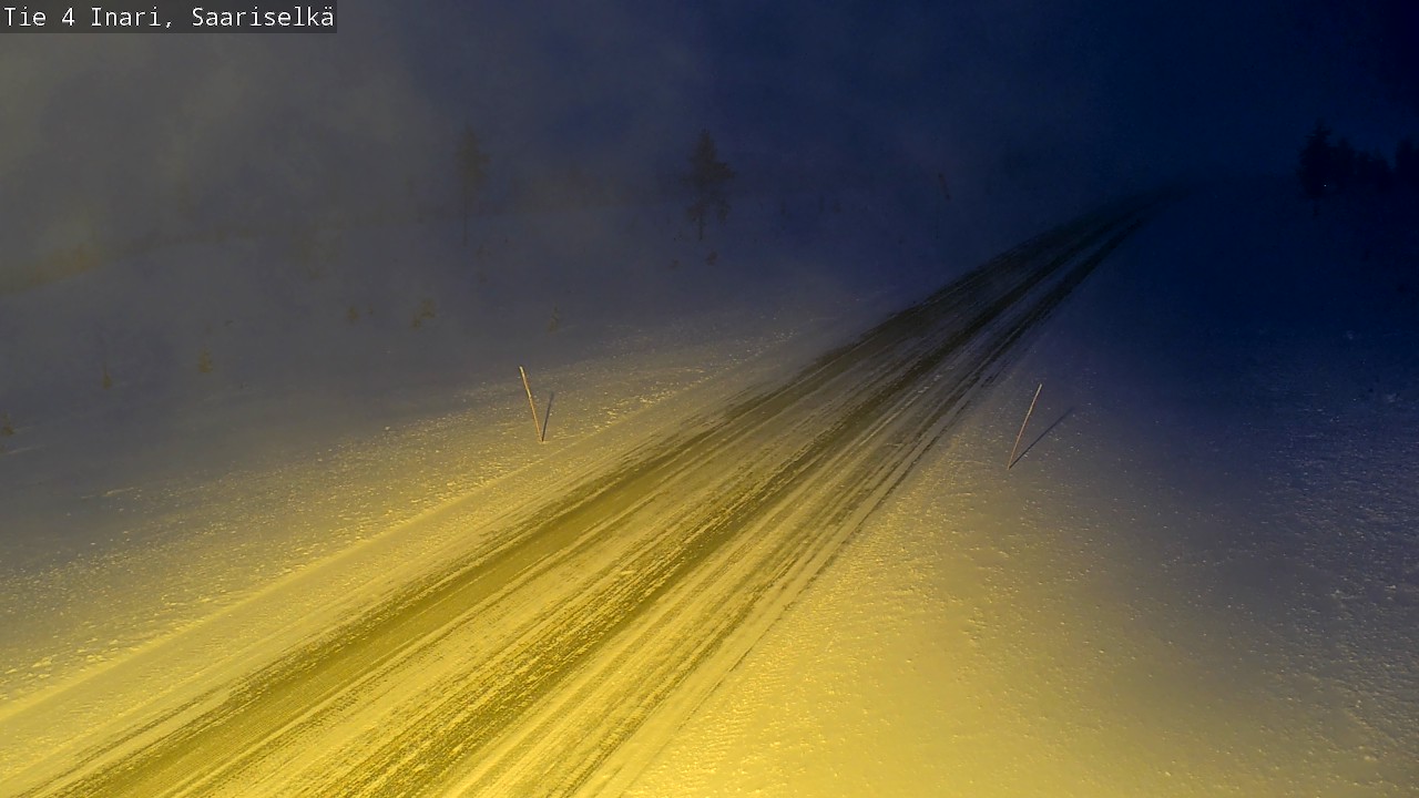 Weather Camera Image Road 4 Inari, Saariselkä, Kaunispää, Inari, Lappi