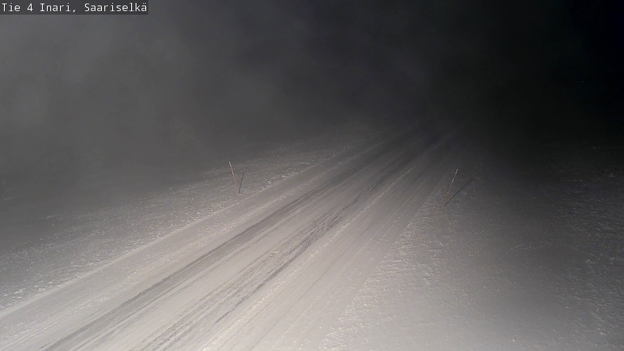 Weather Camera Image Road 4 Inari, Saariselkä, Kaunispää, Inari, Lappi