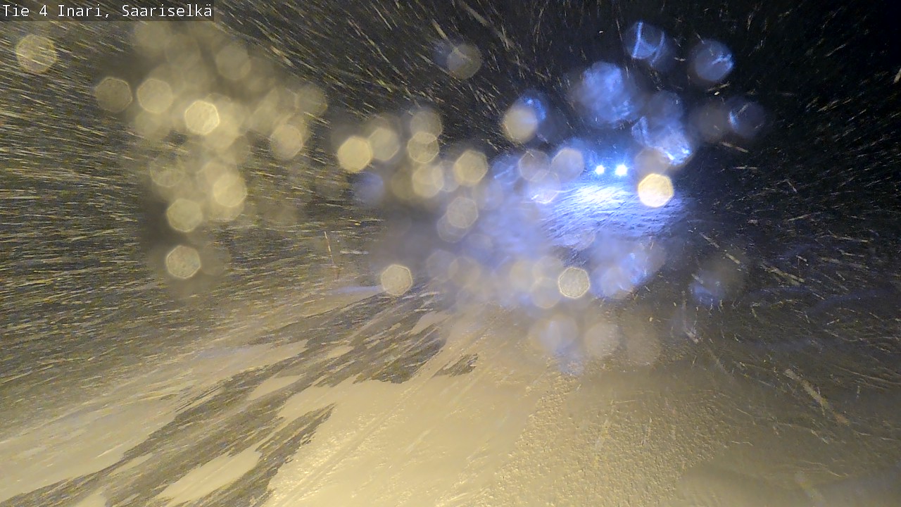 Weather Camera Image Road 4 Inari, Saariselkä, Kaunispää, Inari, Lappi
