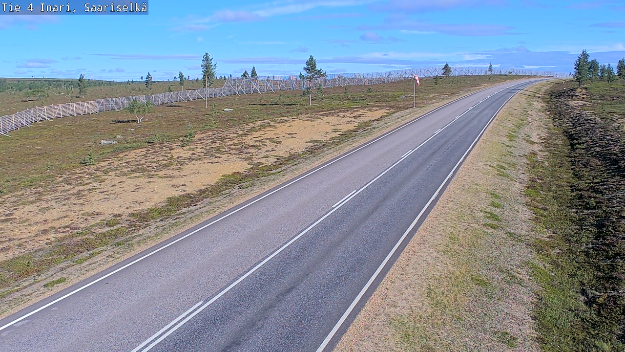 Weather Camera Image Road 4 Inari, Saariselkä, Kaunispää, Inari, Lappi