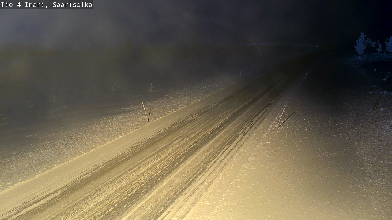 Weather Camera Image Väg 4 Enare, Saariselkä, Kaunispää, Inari, Lappi