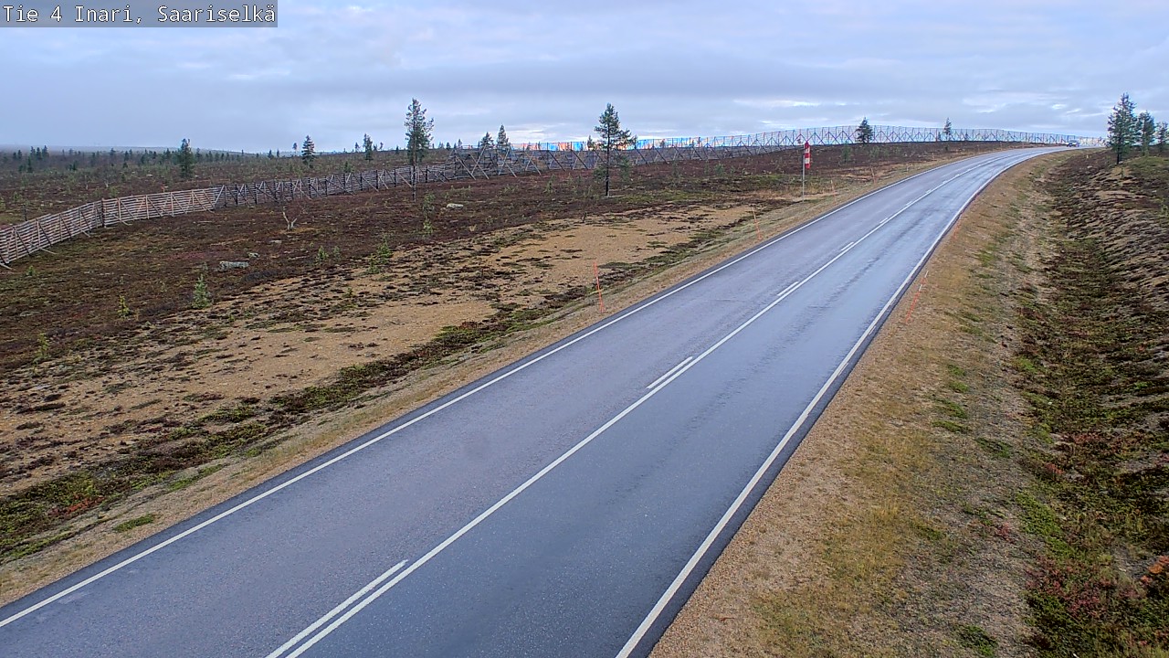 Weather Camera Image Road 4 Inari, Saariselkä, Kaunispää, Inari, Lappi