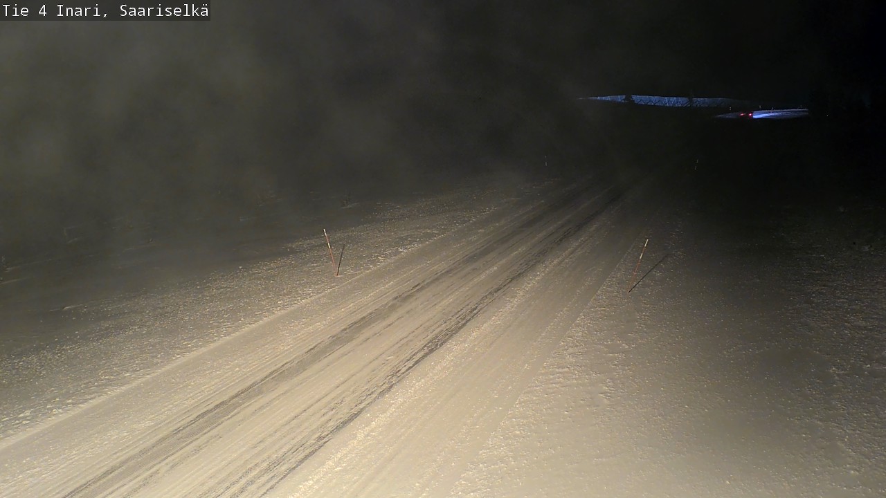 Weather Camera Image Road 4 Inari, Saariselkä, Kaunispää, Inari, Lappi