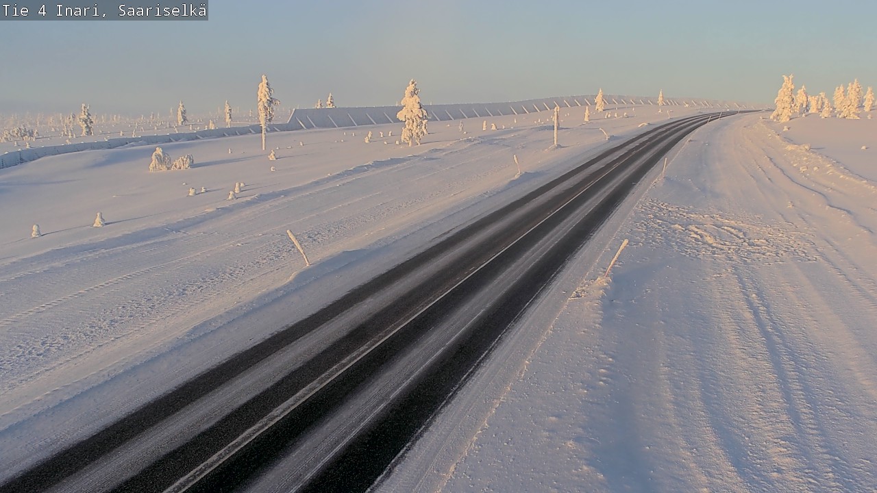 Weather Camera Image Road 4 Inari, Saariselkä, Kaunispää, Inari, Lappi