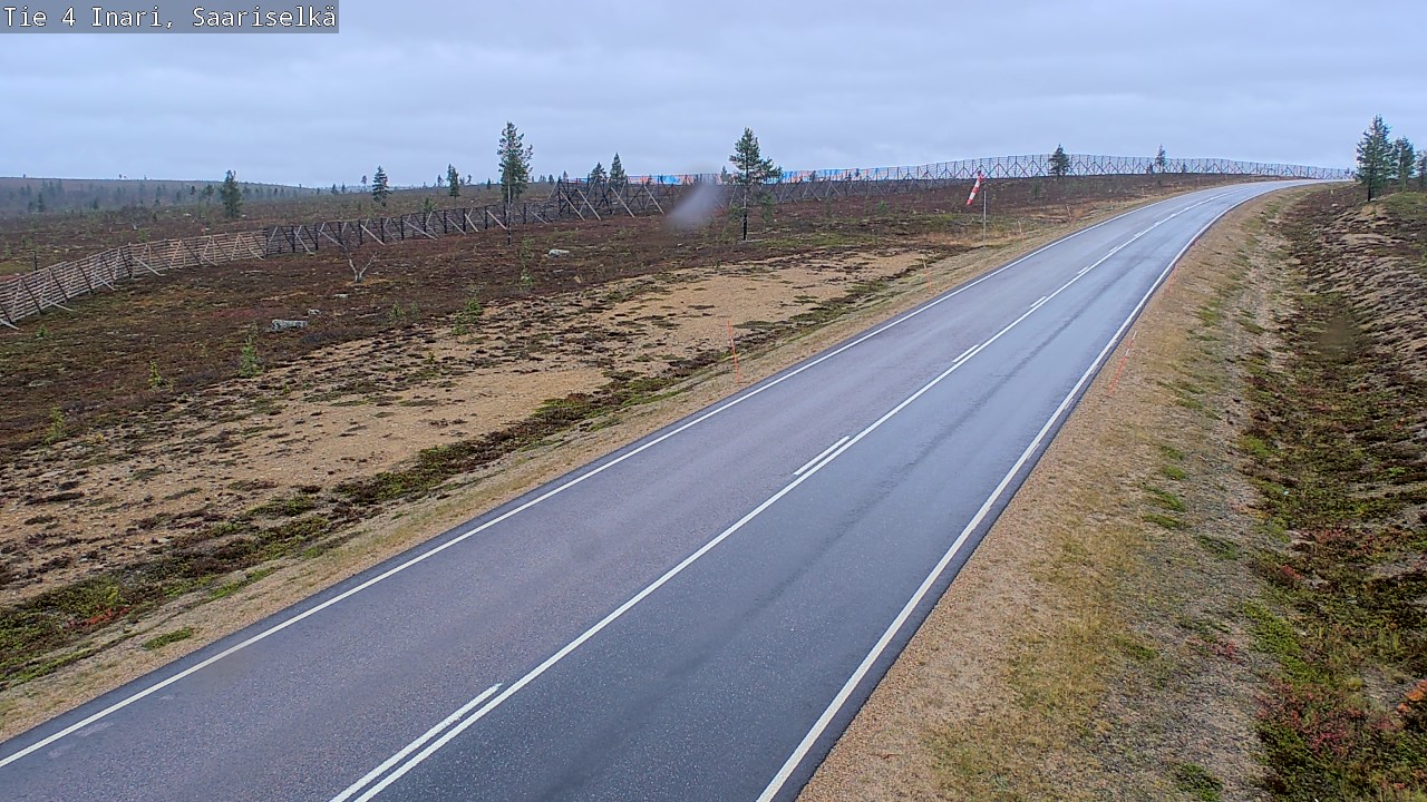 Weather Camera Image Väg 4 Enare, Saariselkä, Kaunispää, Inari, Lappi