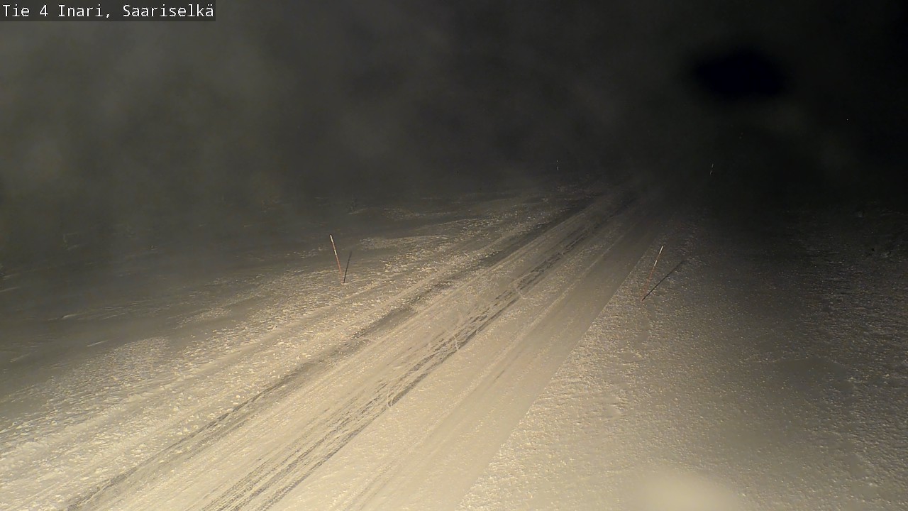 Weather Camera Image Road 4 Inari, Saariselkä, Kaunispää, Inari, Lappi