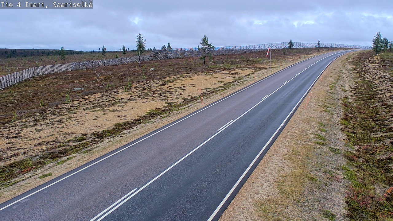Weather Camera Image Väg 4 Enare, Saariselkä, Kaunispää, Inari, Lappi