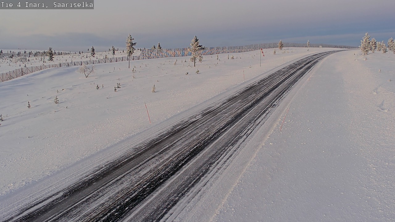 Weather Camera Image Väg 4 Enare, Saariselkä, Kaunispää, Inari, Lappi