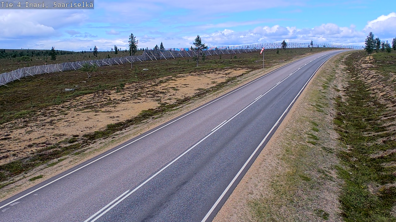 Weather Camera Image Väg 4 Enare, Saariselkä, Kaunispää, Inari, Lappi