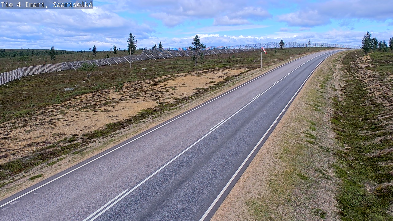 Weather Camera Image Road 4 Inari, Saariselkä, Kaunispää, Inari, Lappi