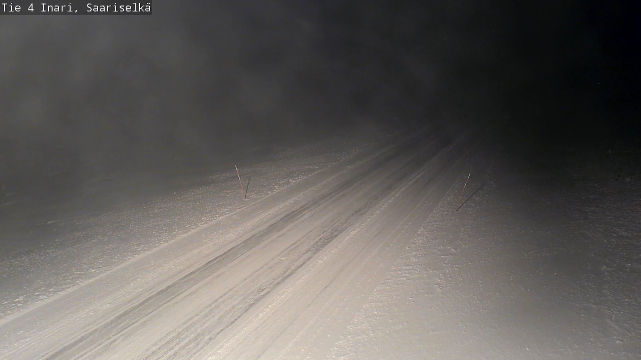 Weather Camera Image Road 4 Inari, Saariselkä, Kaunispää, Inari, Lappi