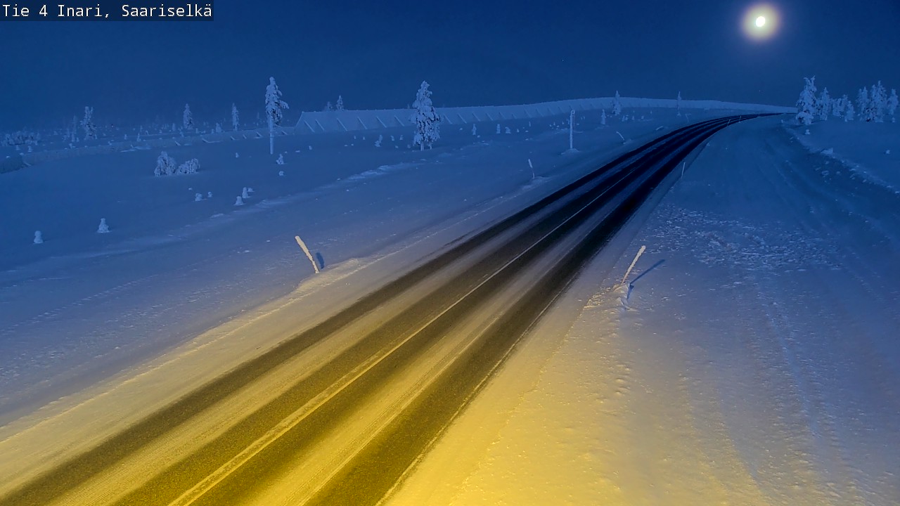 Kelikamerat Kuva Tie 4 Inari, Saariselkä, Kaunispää, Inari, Lappi