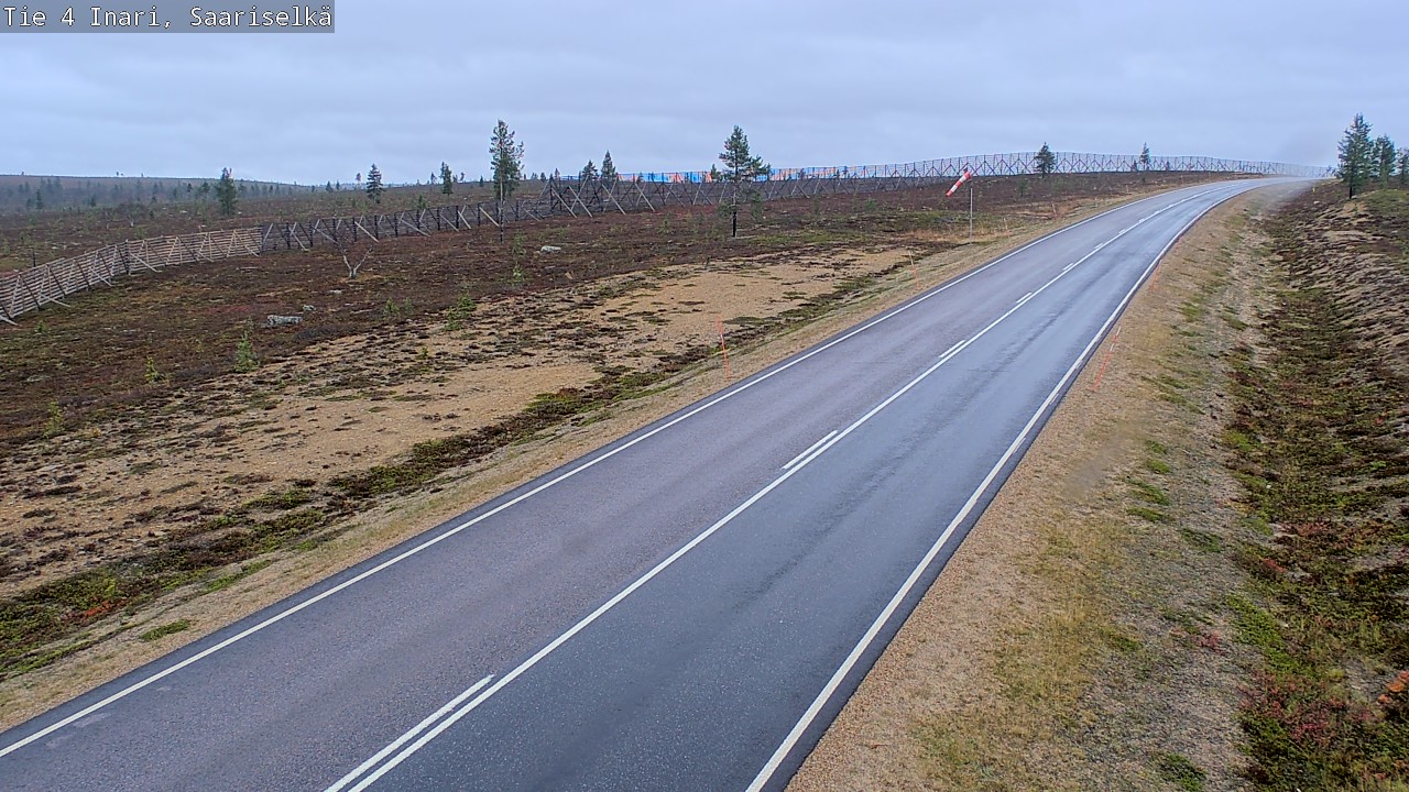 Weather Camera Image Väg 4 Enare, Saariselkä, Kaunispää, Inari, Lappi