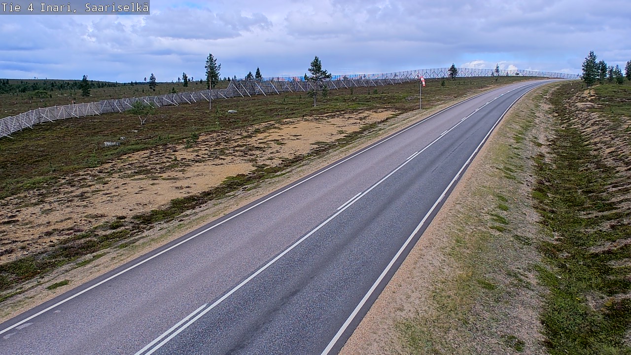 Weather Camera Image Väg 4 Enare, Saariselkä, Kaunispää, Inari, Lappi