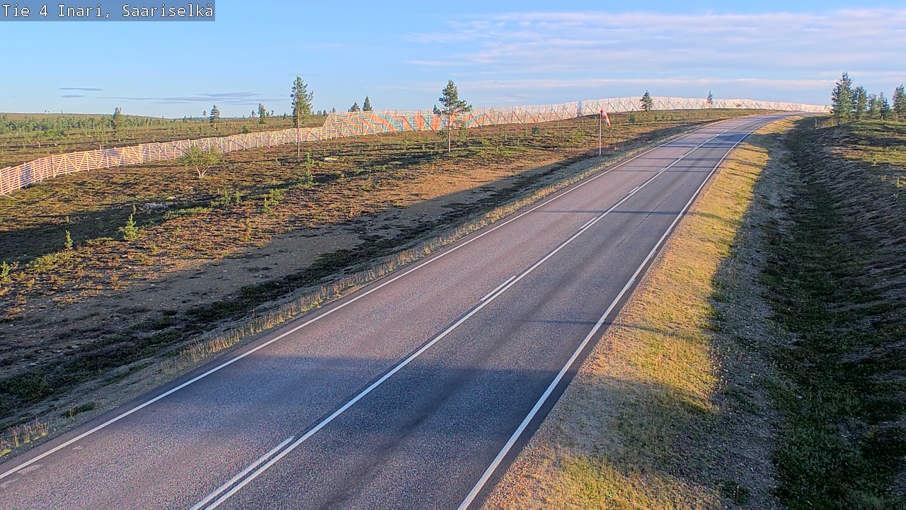 Weather Camera Image Road 4 Inari, Saariselkä, Kaunispää, Inari, Lappi