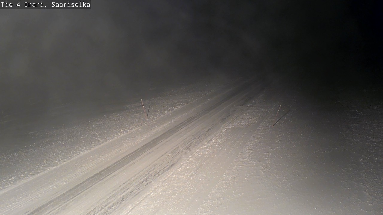 Weather Camera Image Road 4 Inari, Saariselkä, Kaunispää, Inari, Lappi