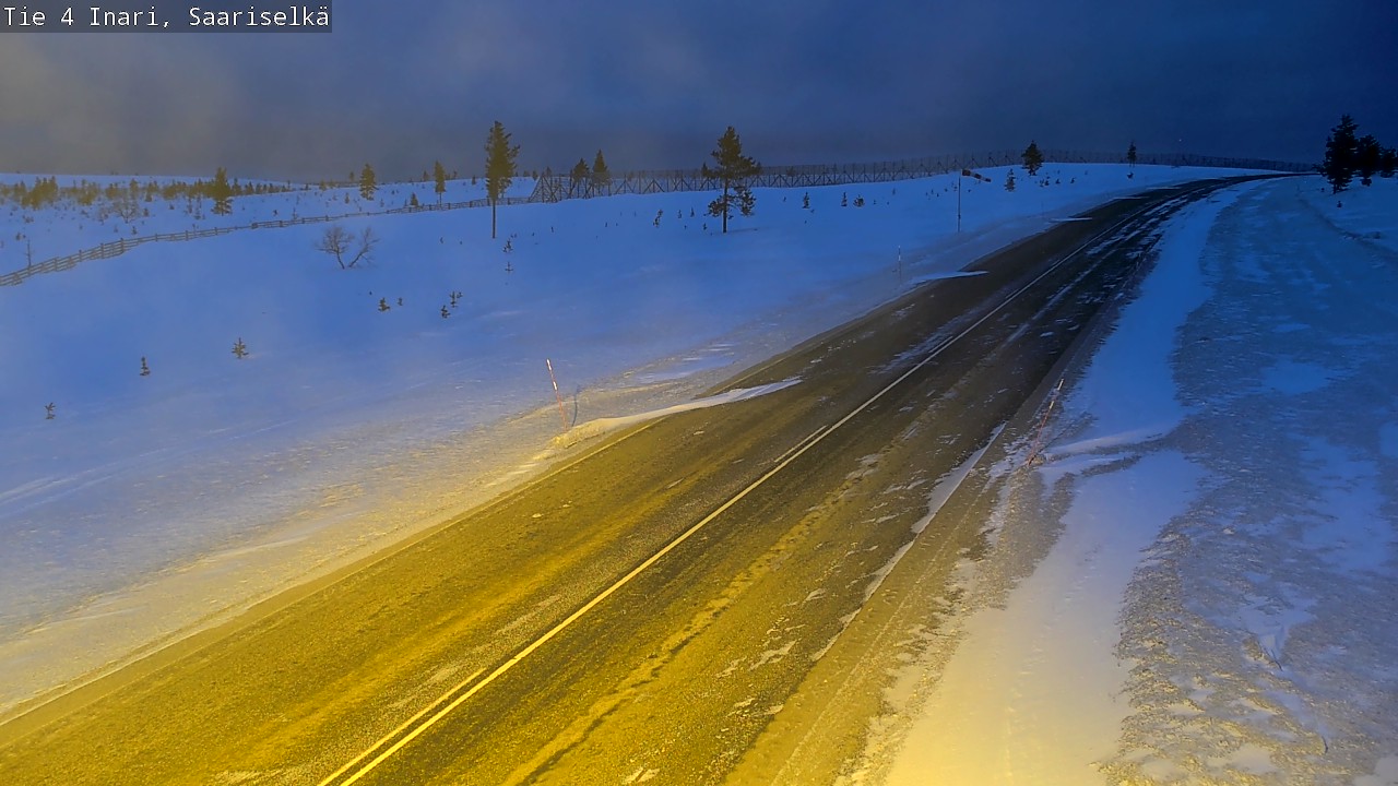 Kelikamerat Kuva Tie 4 Inari, Saariselkä, Kaunispää, Inari, Lappi